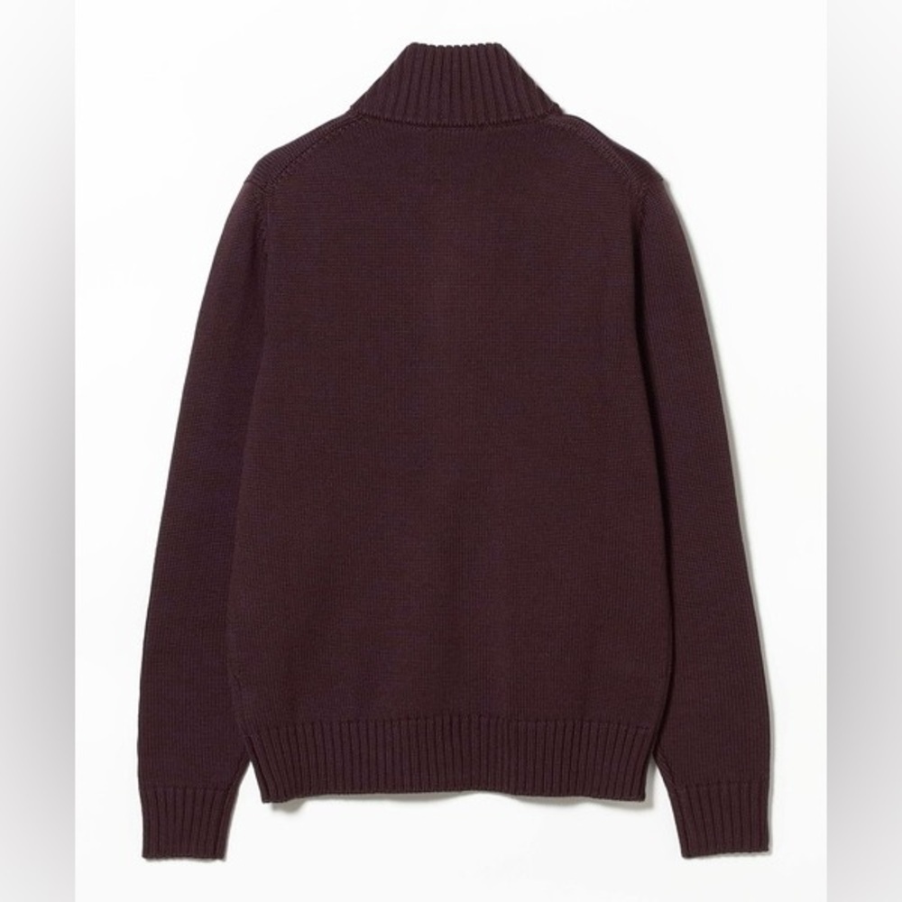 Banana Republic Men's Cotton Cardigan Sweater Jacket Maroon Size Medium NEW - Picture 3 of 15
